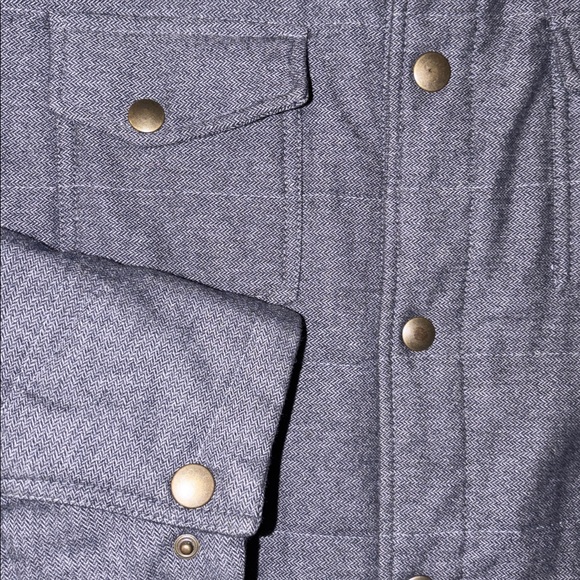 Billy Reid Men’s Saint Bernard Quilted Italian Brass Snap Button Jacket Large - Picture 6 of 10